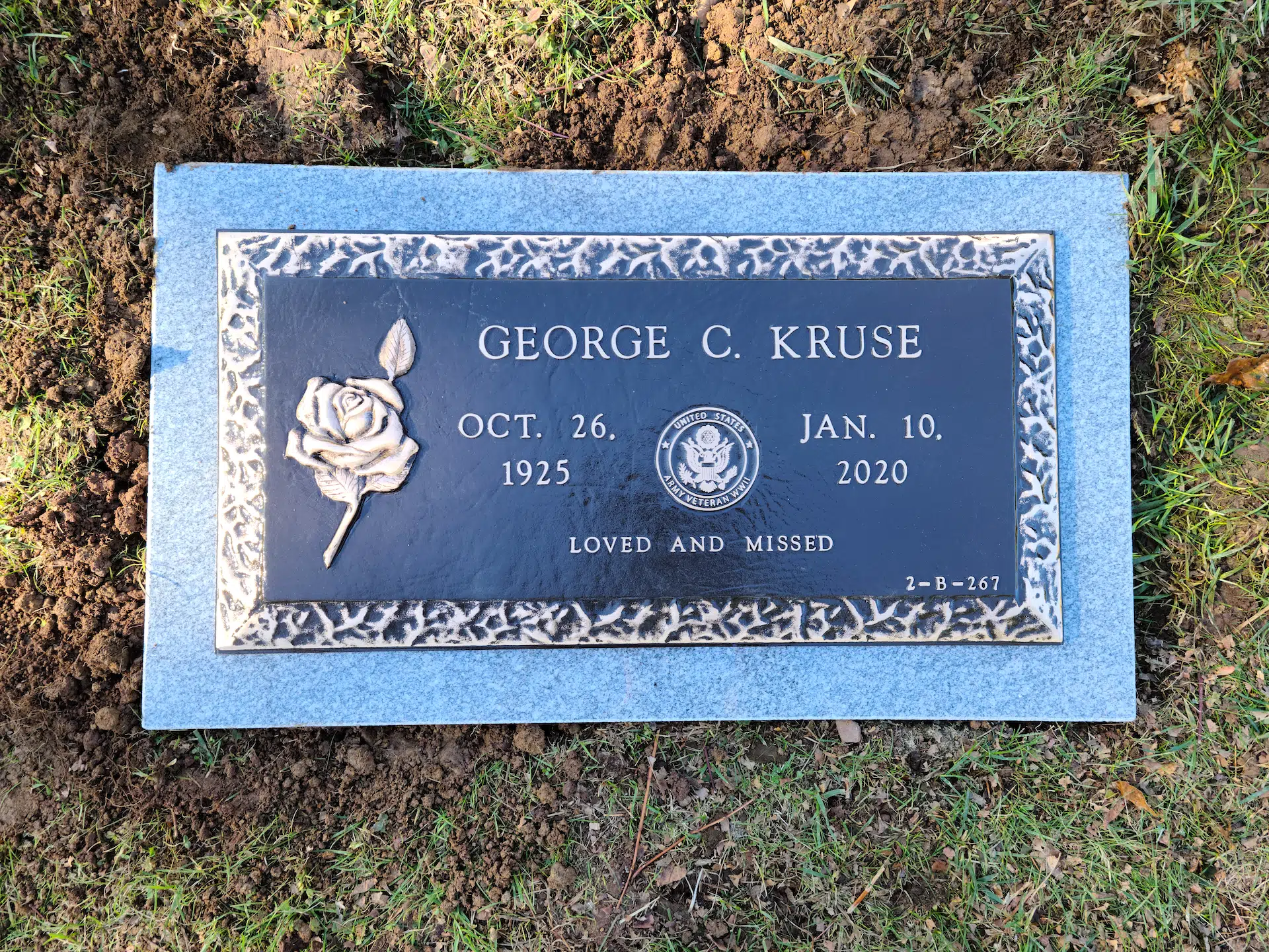 Bronze Grave Plaque hand-carved by Grave Plaque Shop in NJ — image 3